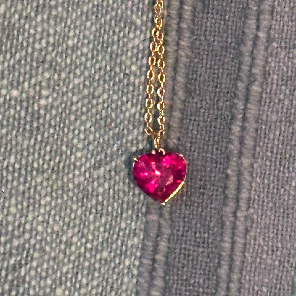 NWT KATE SPADE RUBY HEART NECKLACE